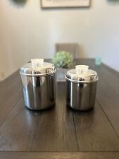 Set Revere Ware 1801 Stainless Steel Canister Lucite Knob picture