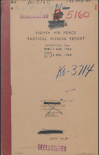 120 Page Eighth Air Force AAF Tactical Mission Report August 1944 ETO On Data CD picture