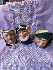 Vintage Royal Doulton Miniature Character Mug Set-Toby Philpots/Old Salt/Buz Fuz picture