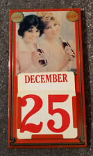 VINTAGE Metal Coca Cola 1930s Calendar Gas Station  Sign  picture