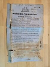 ANTIQUE CHINA Letter 1857 Slave Chinese Working Contract SIGNED DOCUMENT picture