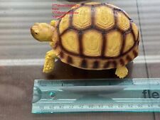 Lifelike Very Cute Sulcata Tortoise Statue Reptile Resin Figure Decor 5 inch picture