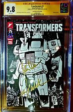 TRANSFORMERS 1 CGC 9.8 SS SIGNED x2  Peter CULLEN Frank WELKER Optimus Prime NM  picture