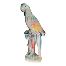 Vintage Artmark Japan Macaw Parrot Chalkware Sculpture Art Deco 13