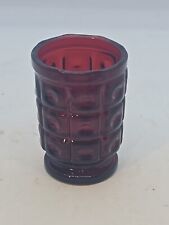 Vintage Ruby Red Toothpick/Candle Holder  3
