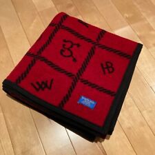 Pendleton × WESTLAND WOVENS Red & Black Wool Reversible Blanket Made in USA Rare picture