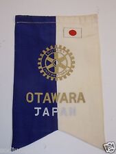 Vintage OTAWARA JAPAN Rotary International Club Banner Flag Utra Rare picture