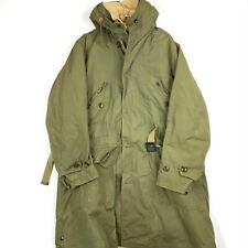 Vintage Us Military Pile Lined Overcoat Parka Jacket Medium Green 1952 picture