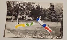 Awesome Newagen Maine ME  Inn Putting Green golf  Real Photo Resort Postcard Z3  picture