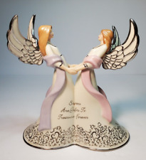 Bradford Exchange Sisters Are Gifts To Treasure Forever Musical Angels Figurine picture