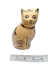 Vintage Tonala Mexico Folk Art Pottery Kitty Cat 6