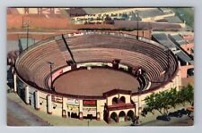Ciudad Juarez-Mexico, Aerial Of Bull Ring, Antique, Vintage Souvenir Postcard picture