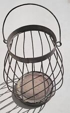 Primitive Metal Wire VTG.  Egg Basket Handles W/ Original Patina, 6
