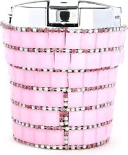 Luxury Big Rhinestones Led Metal Ashtray With Lid Luxury Bling Ash Tray (Pink) picture
