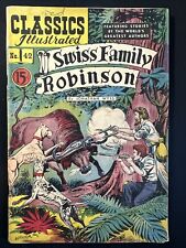 Swiss Family Robinson #42 HRN 44 ???Canadian ??? Classic Illustrated Comics G/VG picture