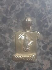 14K Gold Blessed Virgin Mary Our Lady of Guadalupe Religious Medal picture