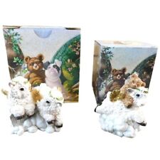 Stone Critters Ewe Lamb Figuines Set of 2 with Boxes I'll Follow Ewe Bear Me Up picture
