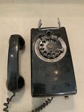 Vintage Black Bell System Western Electric 554 Rotary Wall Telephone picture
