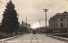 Commercial Street Astoria Oregon OR Trolley Old Cars c1915 Real Photo RPPC picture