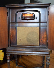 1929 Antique Victor Talking Machine R-52 Radio Walnut Used Fair All Parts picture