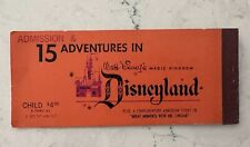 Disneyland Ticket Book - Partial - 8 Total Tickets D - C - Mr. Lincoln picture