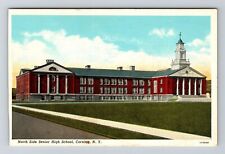 Corning NY-New York, North Side Senior High School, Antique Vintage Postcard picture