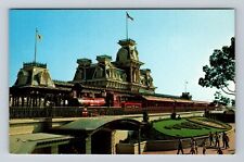 Orlando FL-Florida, Walt Disney World, Steam Railroad, Antique Vintage Postcard picture