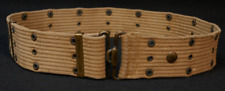 WWI US Army USMC M1910 Pistol Belt Officers & NCO Khaki Web, Early Production picture
