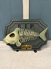 VTG Halloween Big Mouth Billy Bones Bass Glows Moves Sings DEPT 13 SCAREWARE picture