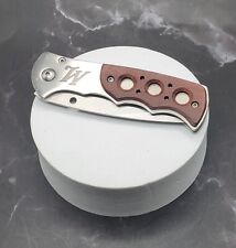 Oliver F Winchester Sidelock Folding Pocket Knife Wood Inlay Design Handle 3
