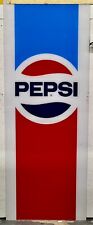 Vintage Pepsi Cola Plexi-Glass Soda Pop Vending Machine Sign Large Poly 53x20 picture