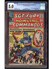 Sgt Fury and His Howling Commandos 13 CGC 5.0 Kirby Cover 1964 picture