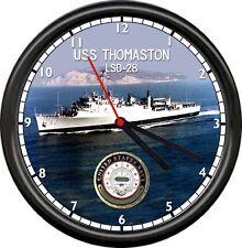 USS Thomaston LSD 28 US Navy Veteran US Sailor Military Ship Sign Wall Clock picture