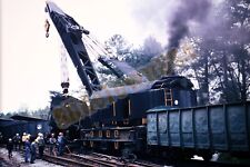 Vtg 1975 Train Duplicate Slide Wreck Baltimore & Ohio Crane Williamsburg Y1A012 picture
