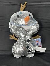 Disney Frozen 2 Reversible Sequins OLAF Stuffed Animal Plush 12