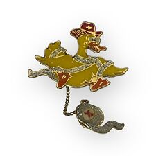 2007 Destination Imagination Pin - Yellow Duck with Hat - TEXAS with Dangle picture
