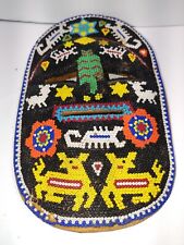 Vintage Huichol Mexican Folk Art Beaded Mask picture