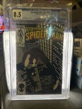 Spectacular Spider-Man #101 CGC Graded 8.5, Black Suit, Iconic B&W Cover picture