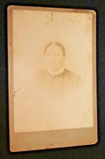 Antique Matronly Woman Photo Cabinet Card W.A. Hall Sidney Ohio picture