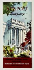 1971 Newport Rhode Island Mansions Tours Whitehall House Vintage Travel Brochure picture