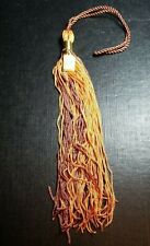 Vintage Graduation Tassel, ‘65 Orange and Brown, 65 Charm is a Book w/ year picture