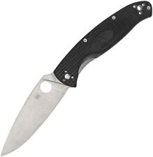 Spyderco Resilience Folding Knife Black FRN Handle Plain Edge C142PBK picture