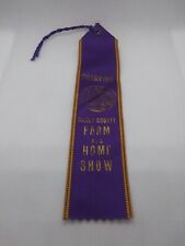 Vintage The State Of Illinois Champion Macon County Farm And Home Show Ribbon picture
