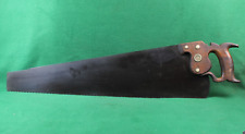 Phenomenal Monster 26 inch DISSTON No. 7 Rip Hand Saw Inv#MM51W picture
