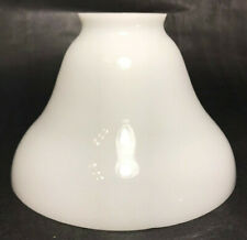 New Opal White Glass Bell Shaped Fixture Shade, 2 1/4