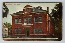 Paola KS-Kansas, City Hall, Antique, Vintage c1910 Souvenir Postcard picture