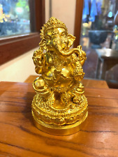 Ganesha Statue Brass Bronze 15cm. picture