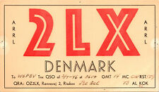 1946 2LX Risskov Denmark Ham Radio Amateur QSL QSO Card Postcard Vtg picture