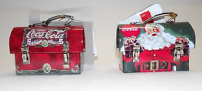 2011 Coca Cola Mini Dome Style Lunch Pails Tin Box Company Lot of 2 New w Tags picture