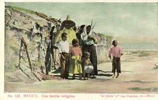 PC MEXICO, AN INDIGENOUS FAMILY, Vintage Postcard (b29294) picture